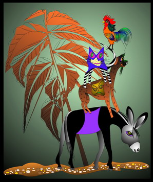 Image, Jolly Daubs art print, Town Band of Bremen