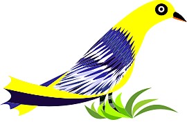 Vibrant artwork of a carrier pigeon.