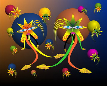 Jolly Daubs Kunstdruck: Sternendame 27
