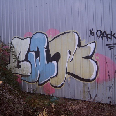 Graffiti and street art from a photo tour in Bremen including colourful sprayed tags and top-to-bottoms.