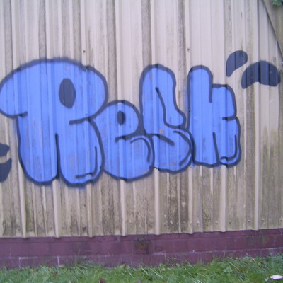 Graffiti and street art from a photo tour in Bremen including colourful sprayed tags and top-to-bottoms.
