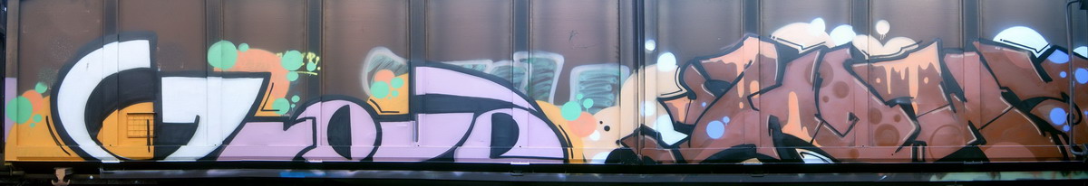 Graffiti and street art from a photo tour in Bremen including colourful sprayed tags and top-to-bottoms.