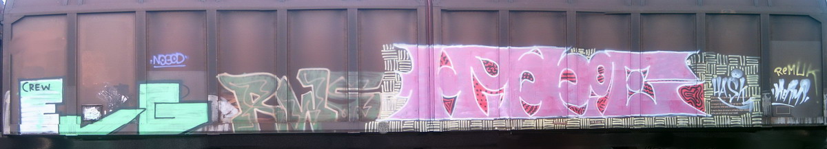 Graffiti and street art from a photo tour in Bremen including colourful sprayed tags and top-to-bottoms.
