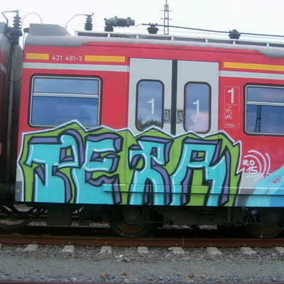Graffiti and street art from a photo tour in Bremen including colourful sprayed tags and top-to-bottoms.