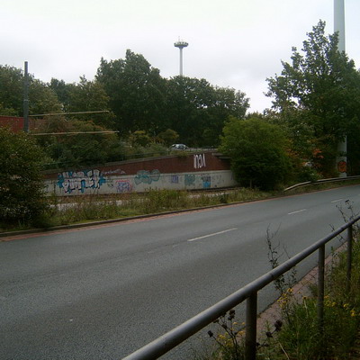 Graffiti and street art from a photo tour in Bremen including colourful sprayed tags and top-to-bottoms.