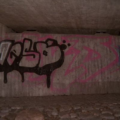 Graffiti and street art from a photo tour in Bremen including colourful sprayed tags and top-to-bottoms.
