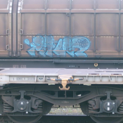 Graffiti and street art from a photo tour in Bremen including colourful sprayed tags and top-to-bottoms.