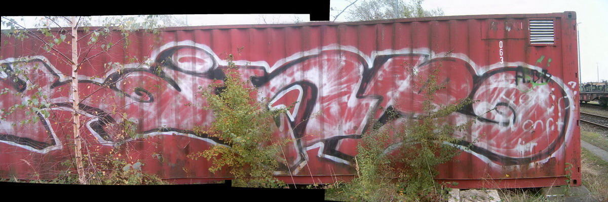Graffiti and street art from a photo tour in Bremen including colourful sprayed tags and top-to-bottoms.