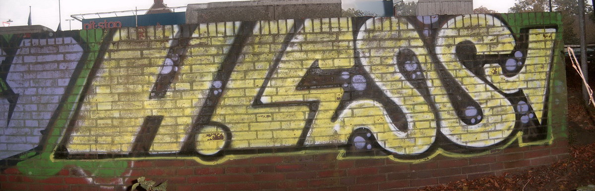 Graffiti and street art from a photo tour in Bremen including colourful sprayed tags and top-to-bottoms.