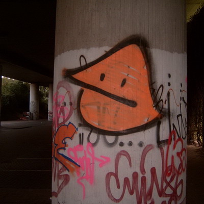 Graffiti and street art from a photo tour in Bremen including colourful sprayed tags and top-to-bottoms.