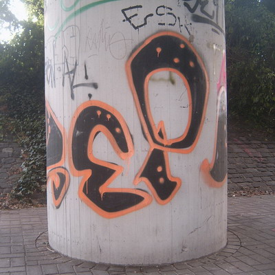 Graffiti and street art from a photo tour in Bremen including colourful sprayed tags and top-to-bottoms.