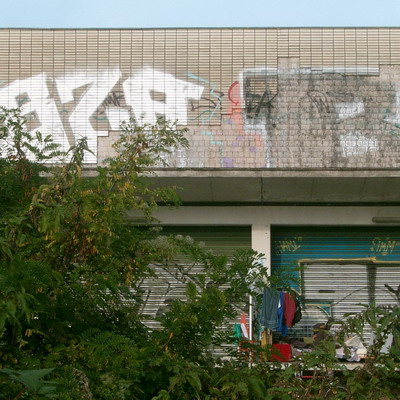 Graffiti and street art from a photo tour in Bremen including colourful sprayed tags and top-to-bottoms.