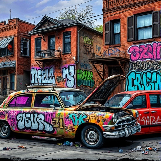 KI-Bild Chicago Graffiti