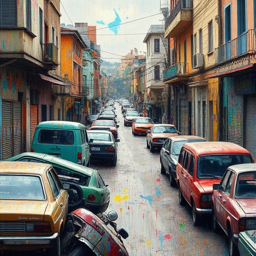 KI-Bild: Bogotá Straßenszene