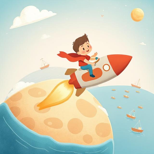 KI-Bild Friedensrakete