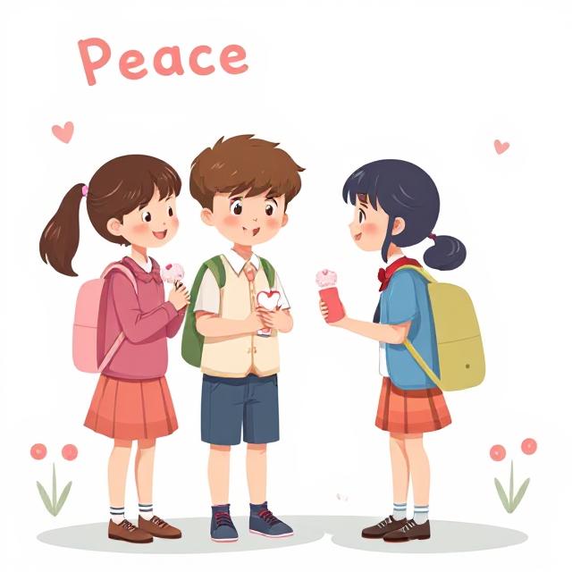 KI-Bild Friedensrakete