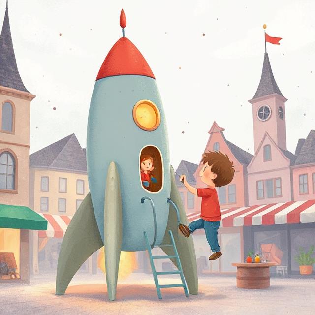 KI-Bild Friedensrakete